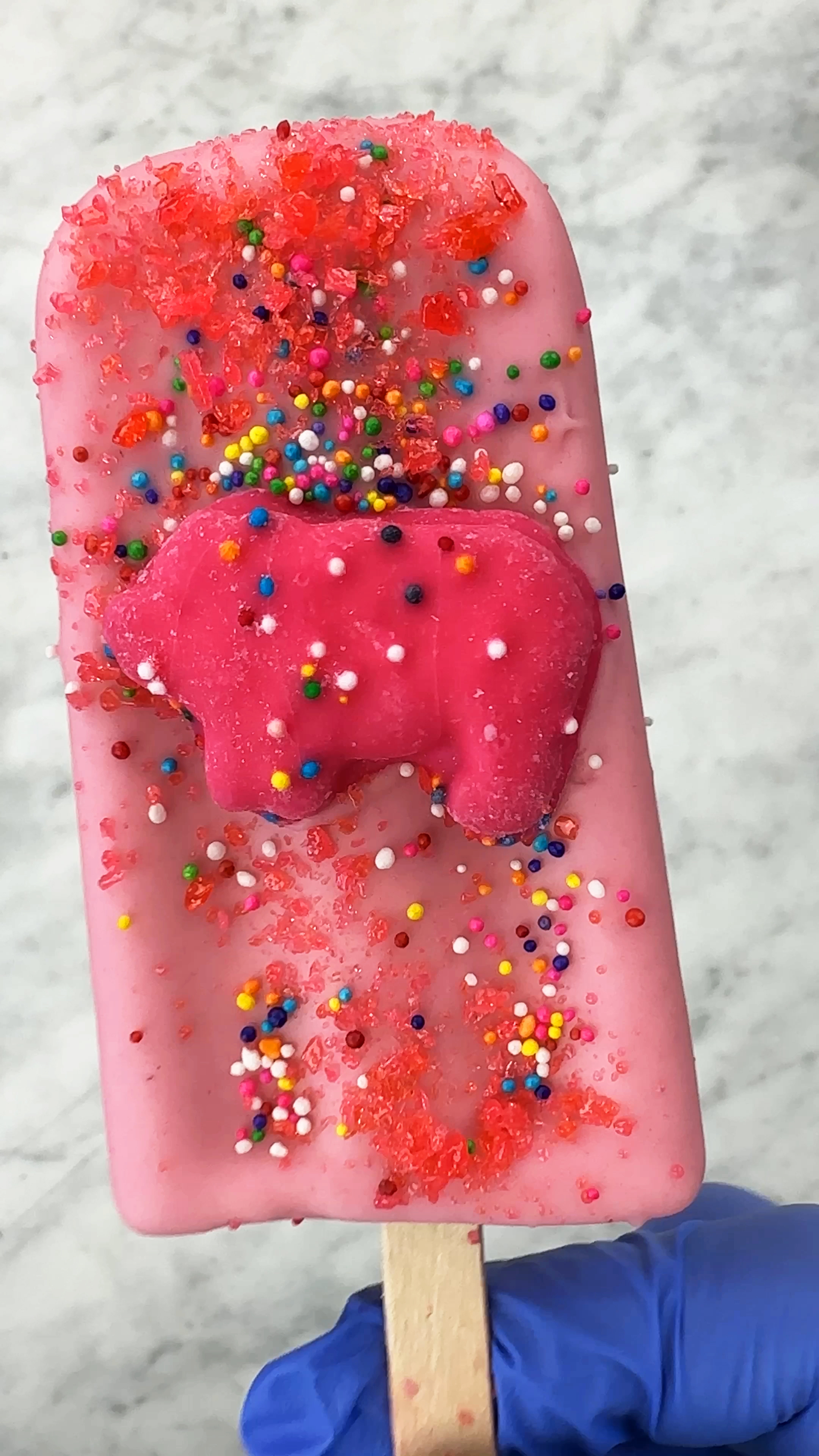 Circus Animal Cookie Ice Cream Pops